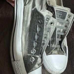 Converse Gray Canvas Sneakers
